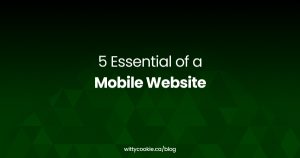 5 Essential of a Mobile Website 1